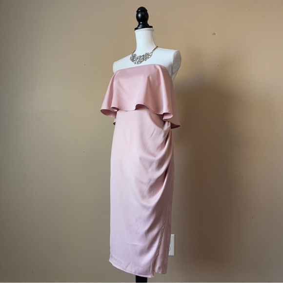 LOVERS + FRIENDS | Violet Strapless Midi Dress Sz M - Picture 3 of 7